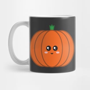 Cute Kawaii Cartoon Pumpkin | minimal flat autumn fall illustration Mug